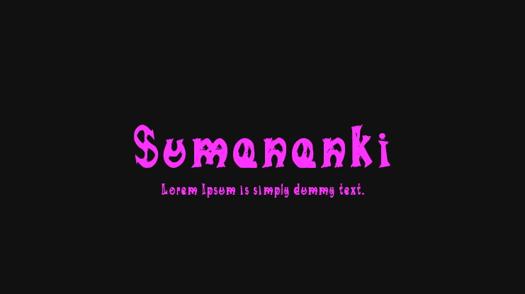 Sumananki Font