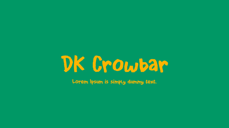 DK Crowbar Font