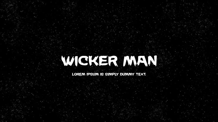 Wicker Man Font Family