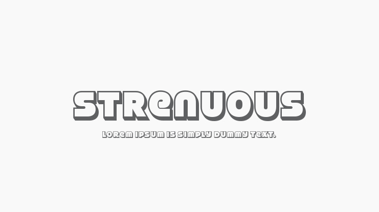 Strenuous Font Family