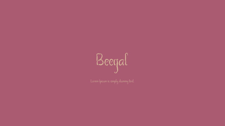 Beegal Font
