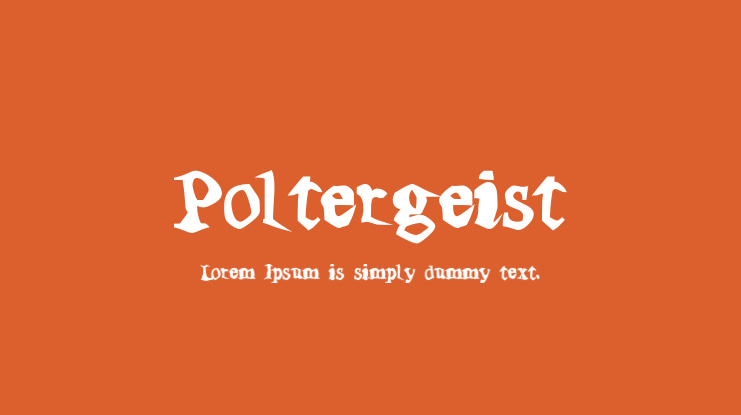 Poltergeist Font