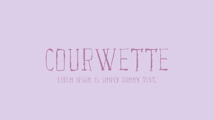 Courwette Font