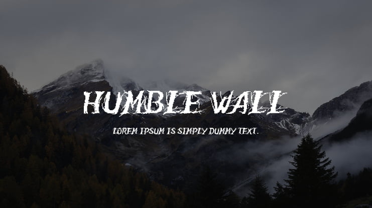 Humble Wall Font