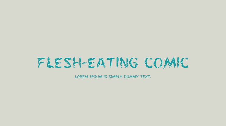 Flesh-Eating Comic Font Family