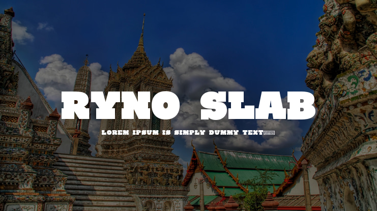 Ryno Slab Font