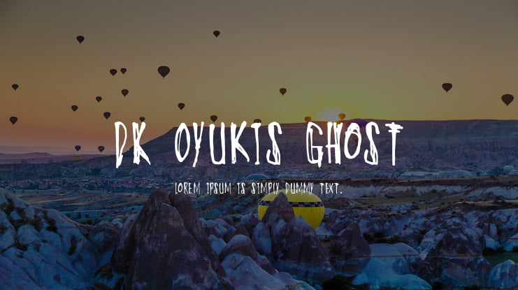 DK Oyukis Ghost Font