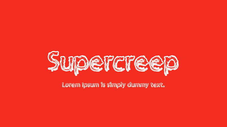 Supercreep Font