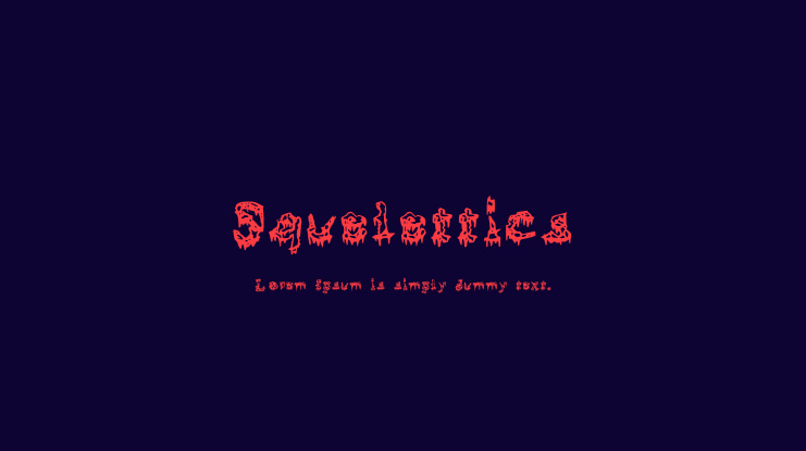 Squelettics Font
