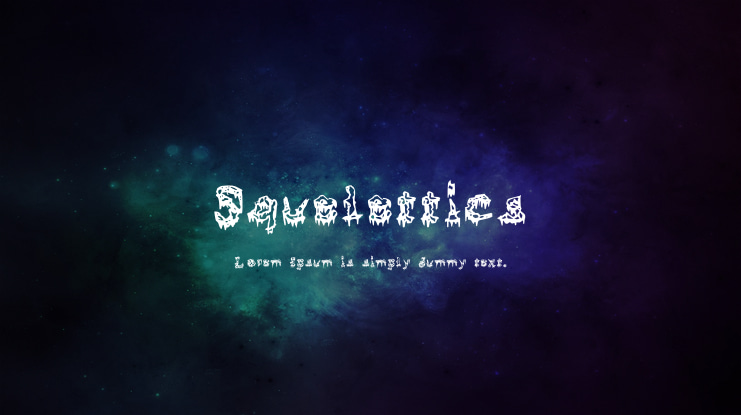 Squelettics Font