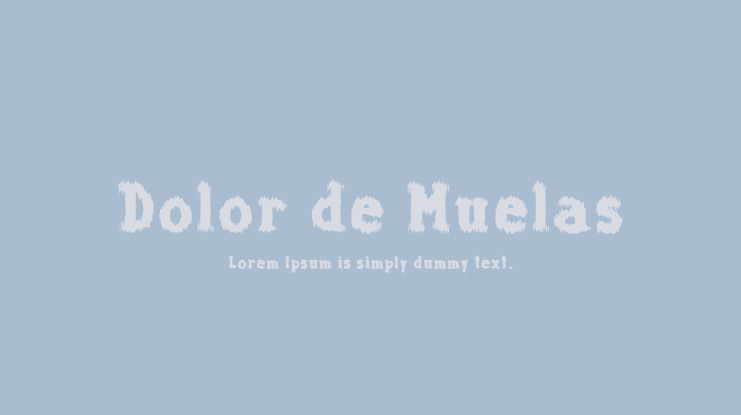 Dolor de Muelas Font