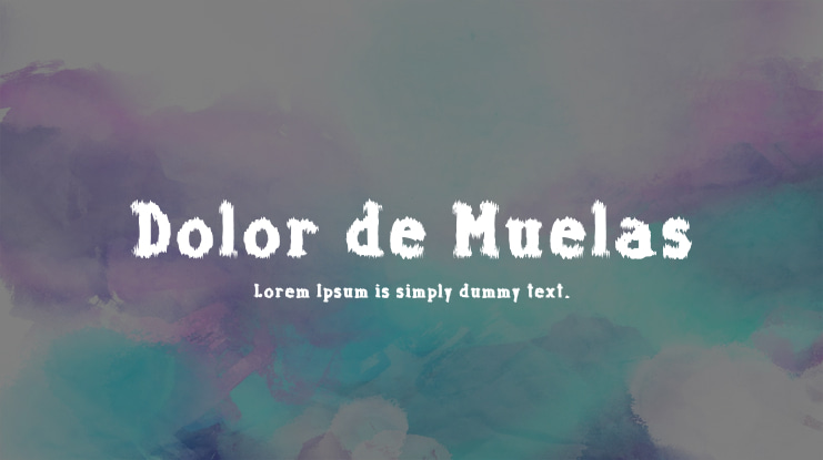 Dolor de Muelas Font