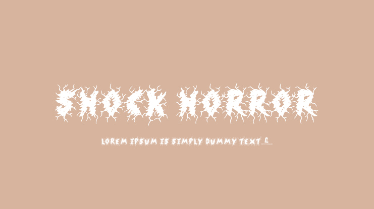Shock Horror Font