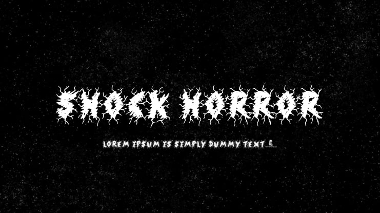 Shock Horror Font