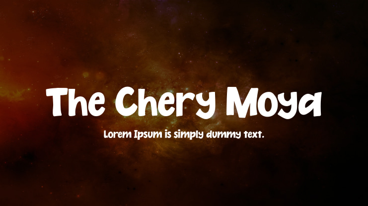 The Chery Moya Font