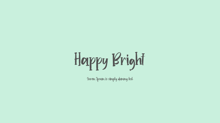 Happy Bright Font