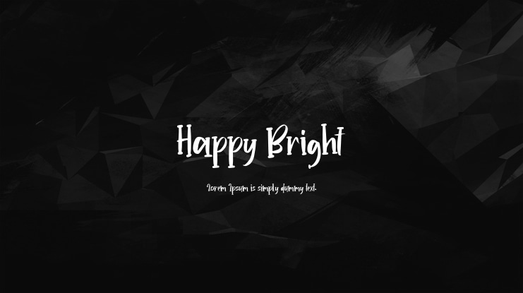 Happy Bright Font