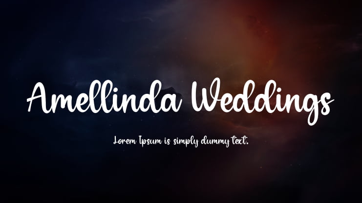 Amellinda Weddings Font