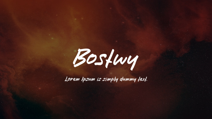 Bostwy Font