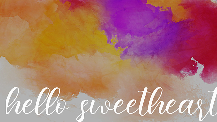 hello sweetheart Font