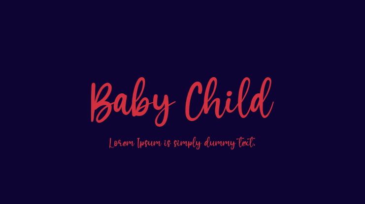 Baby Child Font
