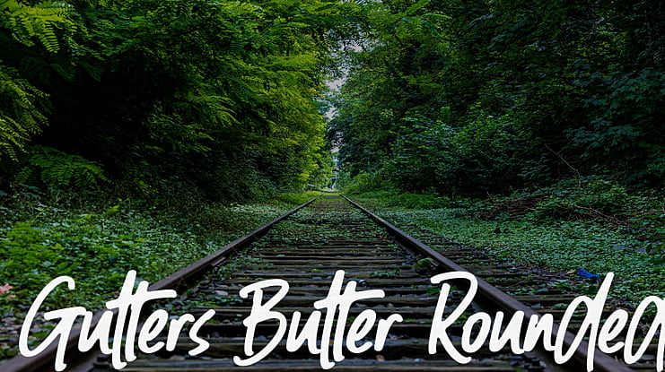 Gutters Butter Rounded Font