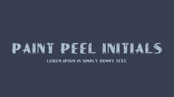 Paint Peel Initials Font