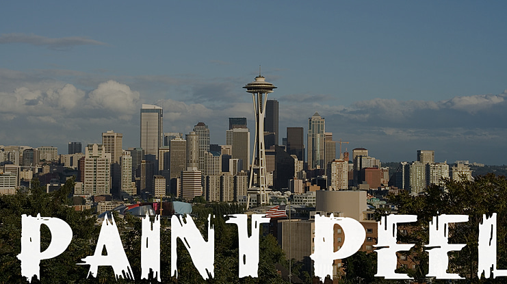 Paint Peel Initials Font