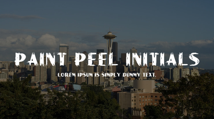Paint Peel Initials Font