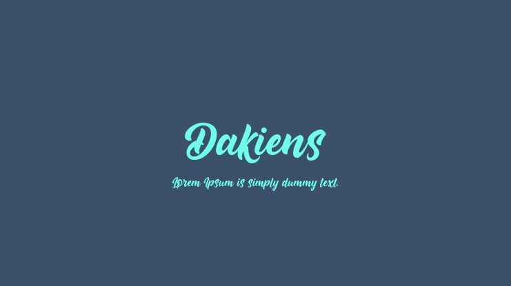 Dakiens Font Family