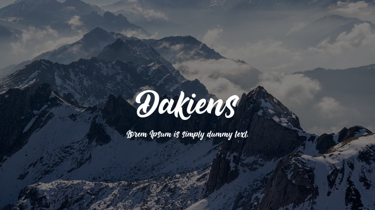 Dakiens Font Family
