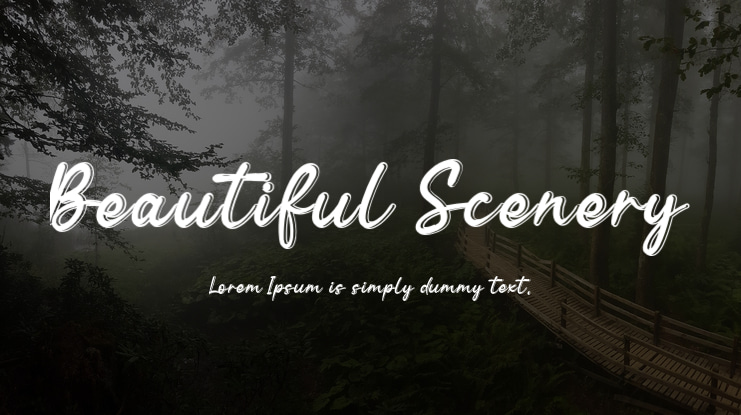 Beautiful Scenery Font