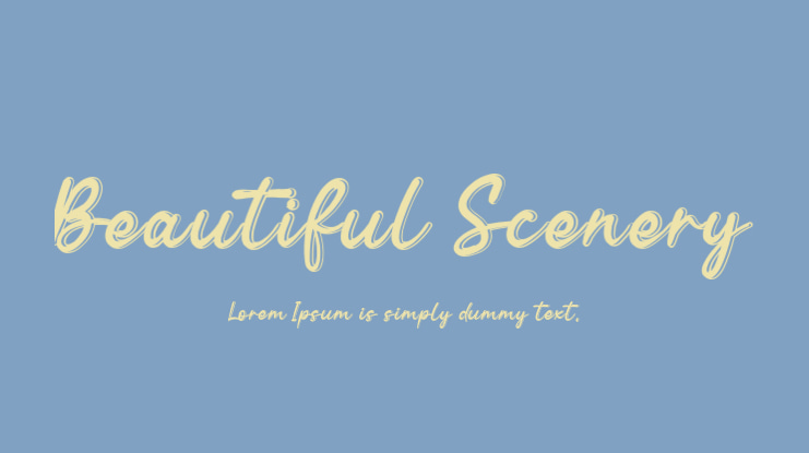Beautiful Scenery Font