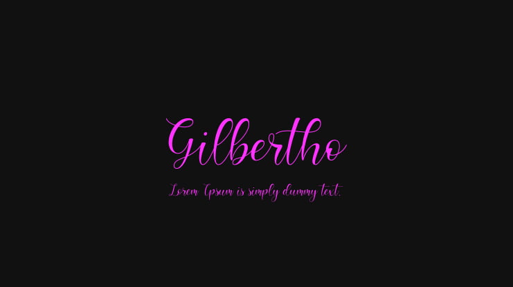 Gilbertho Font