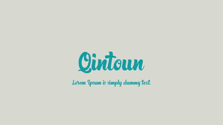 Qintoun Font