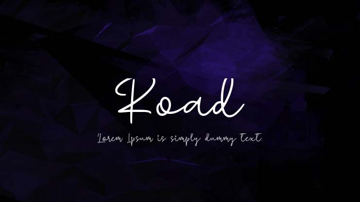 Road Font Family