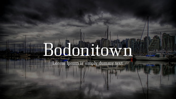 Bodonitown Font
