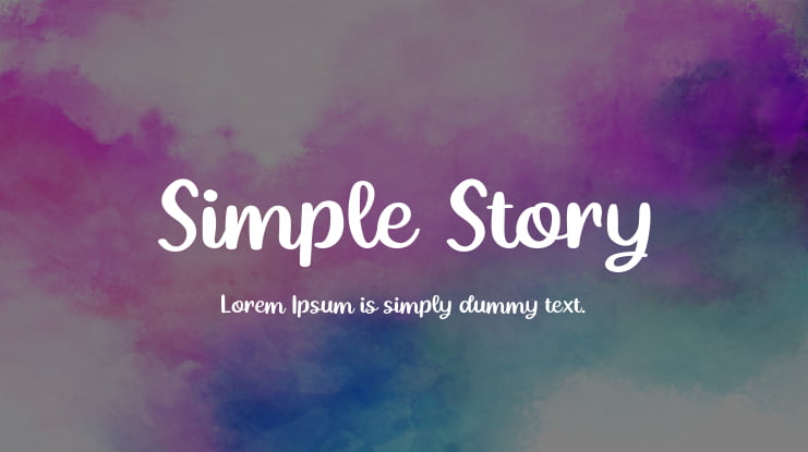 Simple Story Font