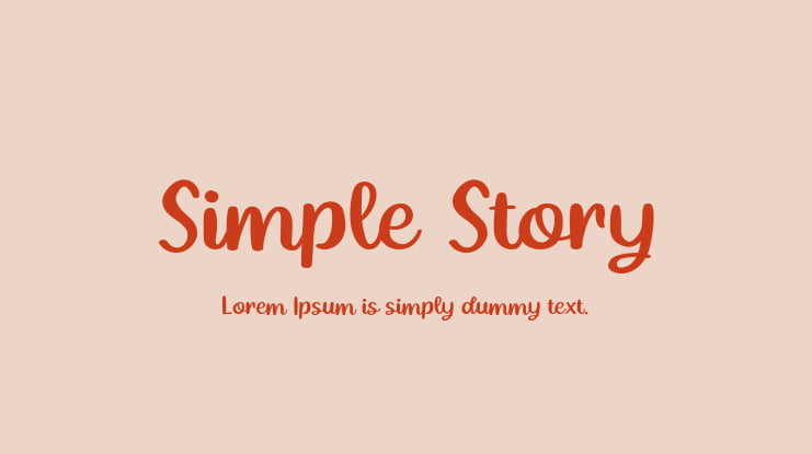 Simple Story Font
