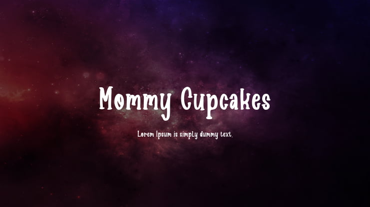 Mommy Cupcakes Font