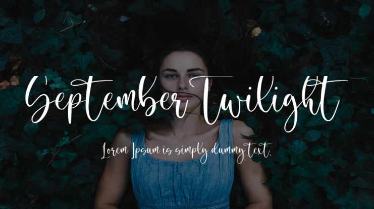 September Twilight Font