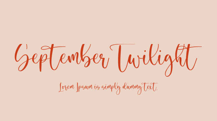 September Twilight Font