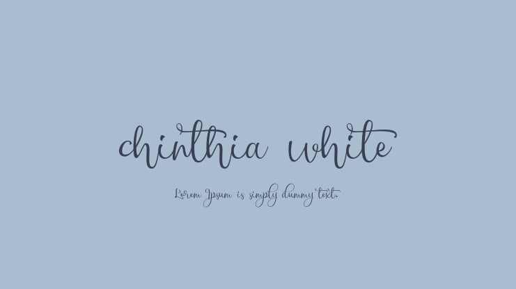 chinthia white Font