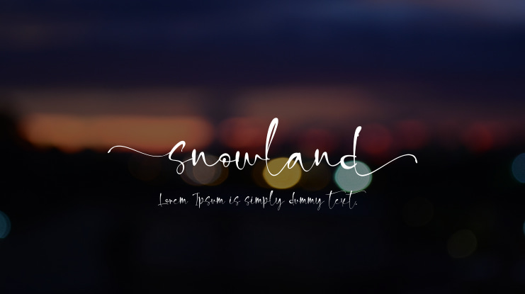 snowland Font