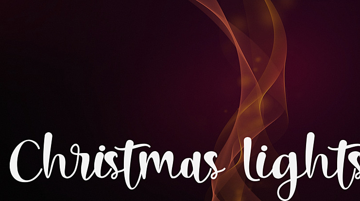 Christmas Lights Font