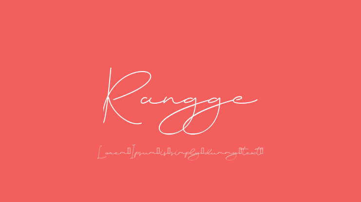 Rangge Font