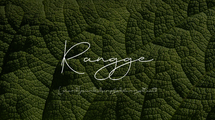 Rangge Font