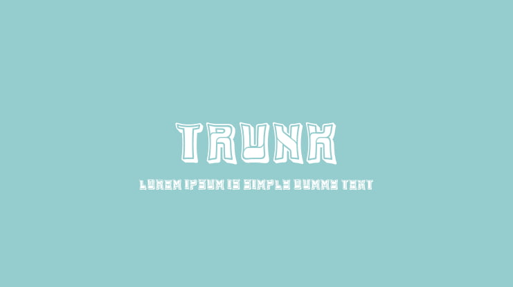 Trunk Font