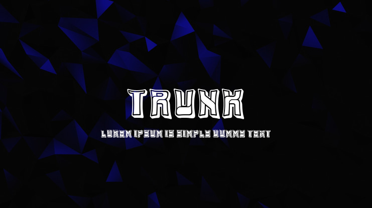 Trunk Font