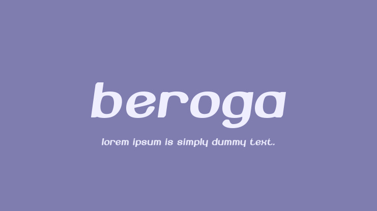 Beroga Font